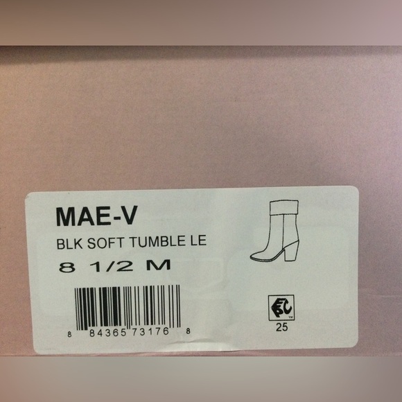 Lisa Vicky MAE-V Soft Tumble Leather Heeled Boots Size 8.5 - Picture 8 of 12